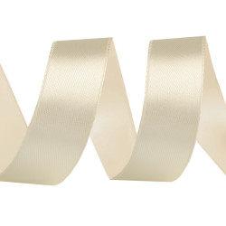 Satin ribbon width 20 mm - Creamy (1 Meter)