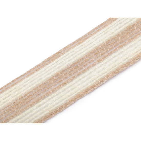 Jute ribbon width 25 mm - Natural burlap (10 Meters)