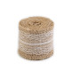 Ruban de jute avec dentelle, largeur 50 mm, 60 mm - Ecru natural (4 Pièces) Ruban de jute avec dentelle, largeur 50 mm, 60 mm - Ecru natural (4 Pièces)