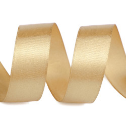 Satin ribbon packs per 5 m width 20 mm - Gold (5 Meters)
