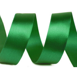 Satin ribbon packs per 5 m width 20 mm - Irish green (100 Meters)