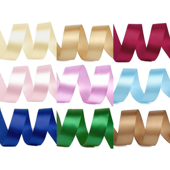 Satin ribbon packs per 5 m width 20 mm - Dark green (100 Meters) Satin ribbon packs per 5 m width 20 mm - Dark green (100 Meters)