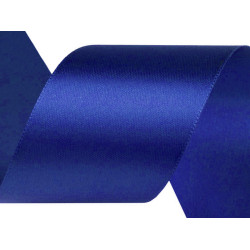 Satin ribbon packs per 3 m width 50 mm - Blue sapphire (3 Meters)