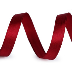 Satin ribbon packs per 5 m width 12 mm - Dark red (100 Meters)