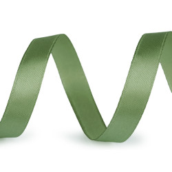 Satin ribbon packs per 5 m width 12 mm - Green fern (5 Meters)