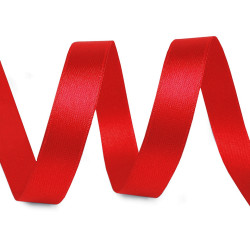 Satin ribbon packs per 5 m width 12 mm - Red (100 Meters)