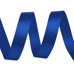 Satin ribbon packs per 5 m width 12 mm - Blue sapphire (100 Meters)