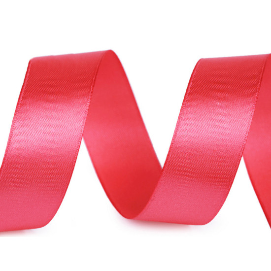 Satin ribbon width 25 mm - Red (1 Meter) Satin ribbon width 25 mm - Red (1 Meter)