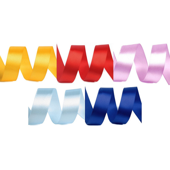 Satin ribbon width 25 mm - Red (1 Meter) Satin ribbon width 25 mm - Red (1 Meter)