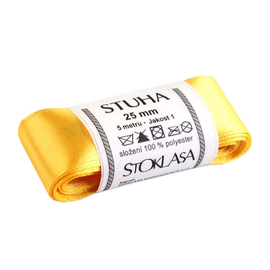 Paquets de ruban satiné par 5 m, largeur 25 mm - Blanc jaune (5 Mètres) Paquets de ruban satiné par 5 m, largeur 25 mm - Blanc jaune (5 Mètres)