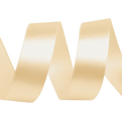 Panglică satin pol, lățime 30 mm - Galben vanilie (135 Metri)