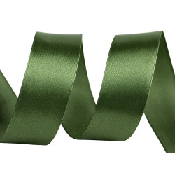 Panglică satin pol, lățime 30 mm - Verde salvie inchis (27 Metri)