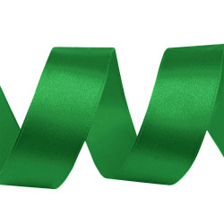 Panglică satin pol, lățime 30 mm - Verde (135 Metri)