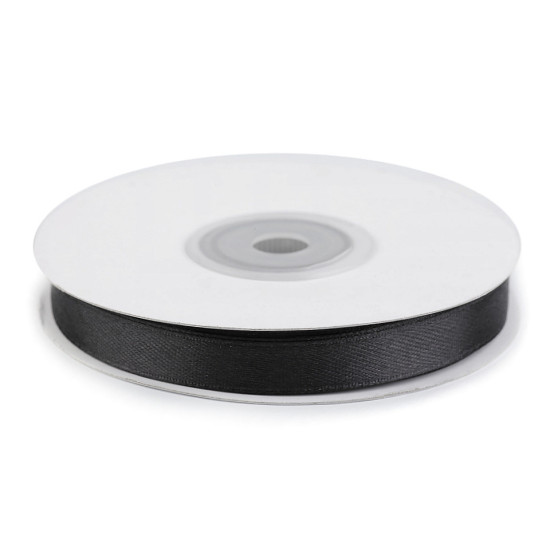 Wstążka satynowa dwustronna szerokość 10 mm - White (1 Metr) Wstążka satynowa dwustronna szerokość 10 mm - White (1 Metr)