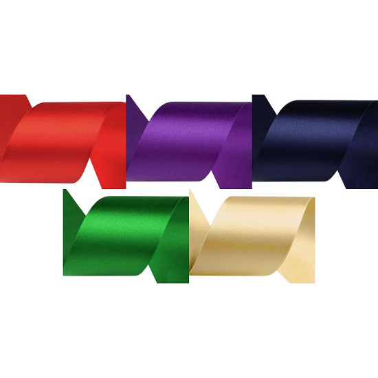 Satin ribbon width 40 mm - Red (1 Meter) Satin ribbon width 40 mm - Red (1 Meter)