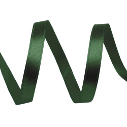 Paquets de ruban de satin par 5 m, largeur 6 mm - Vert foncé (100 Mètres)