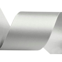 Paquets de ruban de satin par 5 m, largeur 40 mm - Gris (5 Mètres)