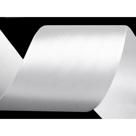 Paquets de ruban de satin par 5 m, largeur 40 mm - Blanc (100 Mètres) Paquets de ruban de satin par 5 m, largeur 40 mm - Blanc (100 Mètres)