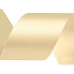 Paquets de ruban de satin par 5 m, largeur 40 mm - Vanille (100 Mètres)