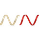 Christmas satin ribbon with lurex width 6 mm - Cream lightest (225 Meters) Christmas satin ribbon with lurex width 6 mm - Cream lightest (225 Meters)