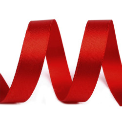 Double face satin ribbon packs per 5 m width 15 mm - Red (100 Meters)