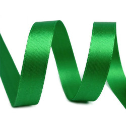 Double face satin ribbon packs per 5 m width 15 mm - Green (100 Meters)