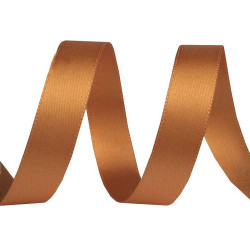 Double face satin ribbon packs per 5 m width 15 mm - Gold (100 Meters)