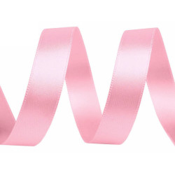 Double face satin ribbon packs per 5 m width 15 mm - Baby pink (100 Meters)