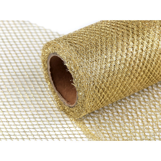 Wire mesh ribbon with lurex width 15 cm - Silver (45 Meters) Wire mesh ribbon with lurex width 15 cm - Silver (45 Meters)