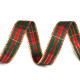 Christmas metallic ribbon with lurex width 15 mm - Light red (1 Meter) Christmas metallic ribbon with lurex width 15 mm - Light red (1 Meter)