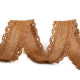 Imitation jute ribbon with cut-out edges width 35 mm - Ecru light (18 Meters) Imitation jute ribbon with cut-out edges width 35 mm - Ecru light (18 Meters)