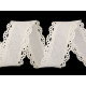 Imitation jute ribbon with cut-out edges width 35 mm - Ecru light (18 Meters) Imitation jute ribbon with cut-out edges width 35 mm - Ecru light (18 Meters)