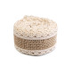 Ruban de jute avec dentelle, largeur 38 mm - Écru lumineux (4 Pièces) Ruban de jute avec dentelle, largeur 38 mm - Écru lumineux (4 Pièces)