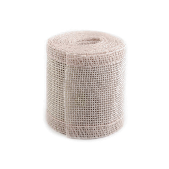Imitation jute ribbon width 50 mm - Burlap (30 Pieces) Imitation jute ribbon width 50 mm - Burlap (30 Pieces)