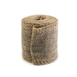 Imitation jute ribbon width 50 mm - Burlap (1 Piece)