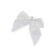 Satin bow 30x35 mm with bead - Cream lightest (50 Pieces) Satin bow 30x35 mm with bead - Cream lightest (50 Pieces)