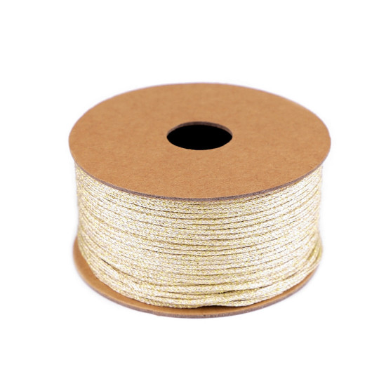 Christmas ribbon lurex / brocade, width 3 mm - Gold lt. (20 Meters) Christmas ribbon lurex / brocade, width 3 mm - Gold lt. (20 Meters)