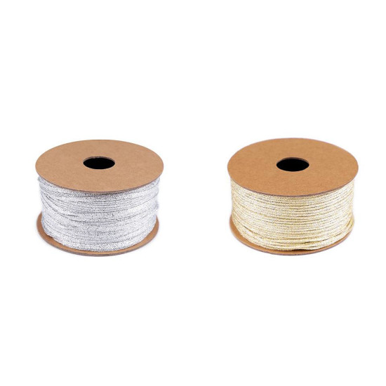 Christmas ribbon lurex / brocade, width 3 mm - Gold lt. (20 Meters) Christmas ribbon lurex / brocade, width 3 mm - Gold lt. (20 Meters)