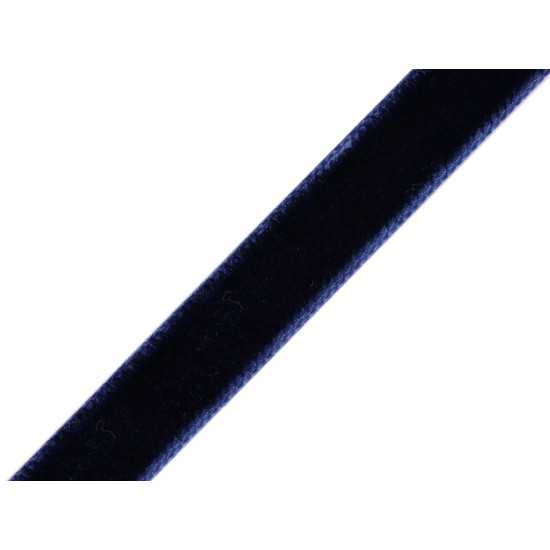 Tasiemka aksamitka szerokość 10 mm - Granatowy (3 Metry) Tasiemka aksamitka szerokość 10 mm - Granatowy (3 Metry)