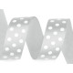 Nastro in raso, larghezza: 25 mm, a pois - Non ti scordar di me blu (10 Metri) Nastro in raso, larghezza: 25 mm, a pois - Non ti scordar di me blu (10 Metri)