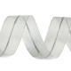 Organza pull / ruffle ribbon width 26 mm with lurex - White (15 Meters) Organza pull / ruffle ribbon width 26 mm with lurex - White (15 Meters)