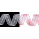 Organza pull / ruffle ribbon width 26 mm with lurex - White (15 Meters) Organza pull / ruffle ribbon width 26 mm with lurex - White (15 Meters)