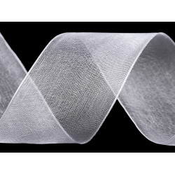 Wstążka monofilowa szerokość 40 mm - White (1 Metr)