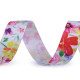 Flower print ribbon 25 mm - Multicolor (1 Meter) Flower print ribbon 25 mm - Multicolor (1 Meter)