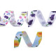 Flower print ribbon 25 mm - Multicolor (1 Meter) Flower print ribbon 25 mm - Multicolor (1 Meter)