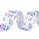 Flower print ribbon 25 mm - Multicolor (1 Meter) Flower print ribbon 25 mm - Multicolor (1 Meter)