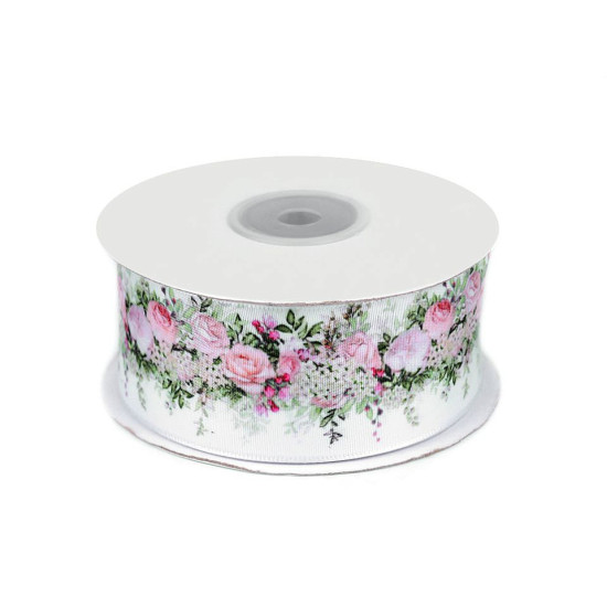 Satin ribbon rose, width 40 mm - Pink (1 Meter) Satin ribbon rose, width 40 mm - Pink (1 Meter)