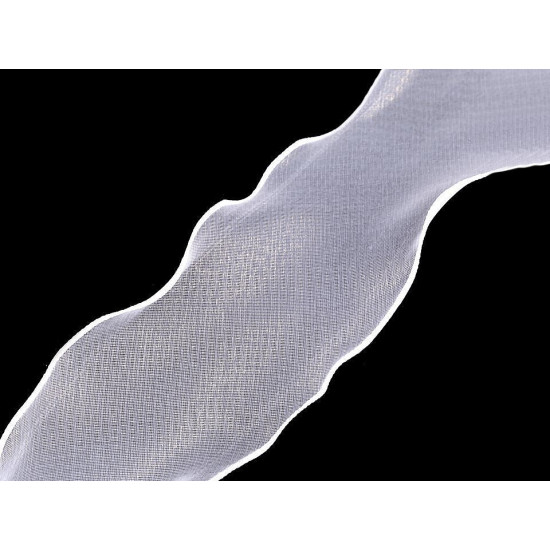 Wstążka z organzy z perłowym połyskiem szerokość 80 mm - Miętowy (1 Metr) Wstążka z organzy z perłowym połyskiem szerokość 80 mm - Miętowy (1 Metr)