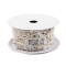 Cinta - estrellas y abalorios - Beige blanco (1 Metro)