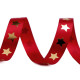 Christmas satin ribbon stars width 20 mm - Red (1 Meter) Christmas satin ribbon stars width 20 mm - Red (1 Meter)